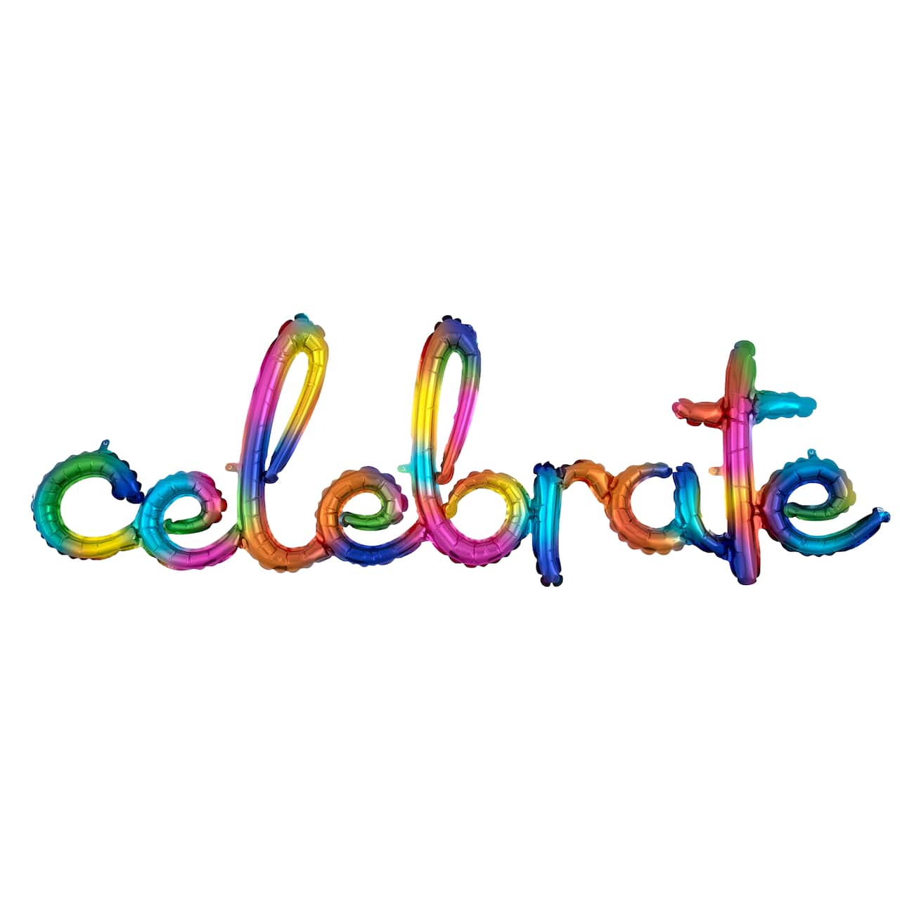 Ballon métallisé arc-en-ciel « Celebrate » de 149 cm